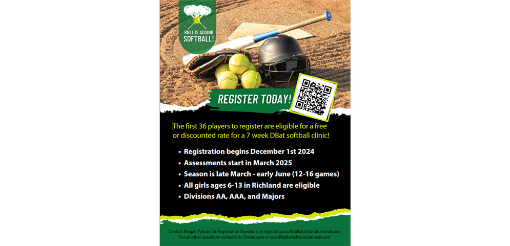 2025 Richland National Softball Registration