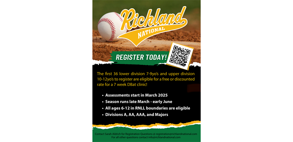 2025 Richland National Baseball Registration